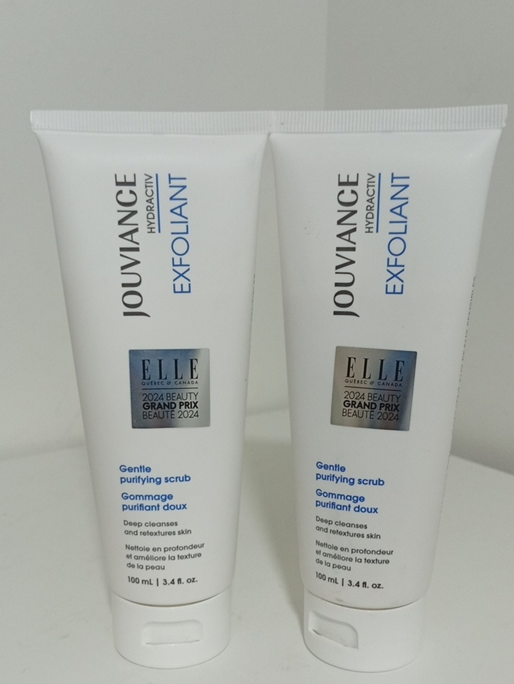 Jouviance Hydractiv Exfoliant Gentle Purifying Scrub - Pack of 2. New
